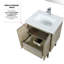 Visser De salle de bain rustique avec comptoir en quartz blanc, robinet et miroir mural pour salle de bain de luxe, comptoir, chic-121074256