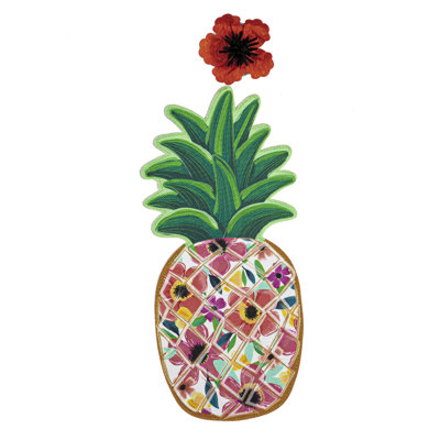Fenêtre Napa à motif d'ananas à DEL