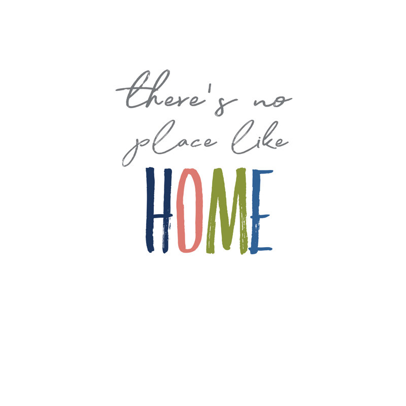 No Place Like Home - Wrapped Canvas Print, 30cm H x 20cm W x 3.8cm D