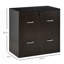 Classeur moderne à 2 tiroirs avec serrure et clés, classeur vertical, armoire d'appoint-1777432268