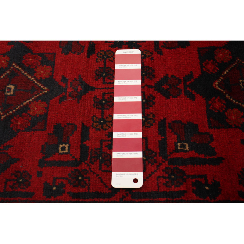 Tapis unique en laine noué à la main 3 pi 3 po x 4 pi 1 po New Age