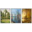 «Seasonal Lakeside Beauty Vibrant Nature Landscape Vintage Classic Rustic Art Decor Relax», 3 pièces-98695712-98695709