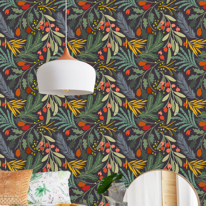 Rouleau de papier peint adhésif Baskin, L 16,67 po x l 25 po