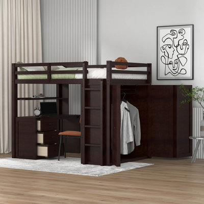 Kiya Kids Full Loft Bed