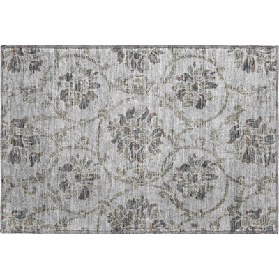 Premium Machine Washable Prisco Gray Rug