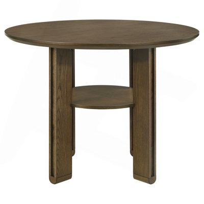 Crispin Brown Round Counter Height Dining Table