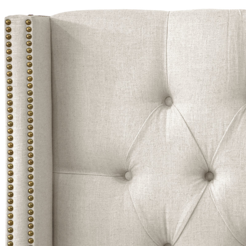 Headboard, Full, Classic Talc Linen
