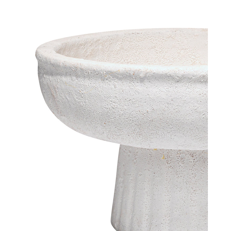 White Textured Ceramic Novelty Table Vase