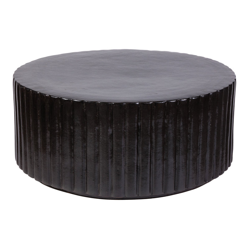 Table d'appoint Flute, Fer semi-lustré