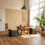 Repose-pieds carré en velours côtelé-2039864678