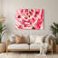 Desserts, crème glacée à la fraise, art mural en métal beige-1418584976