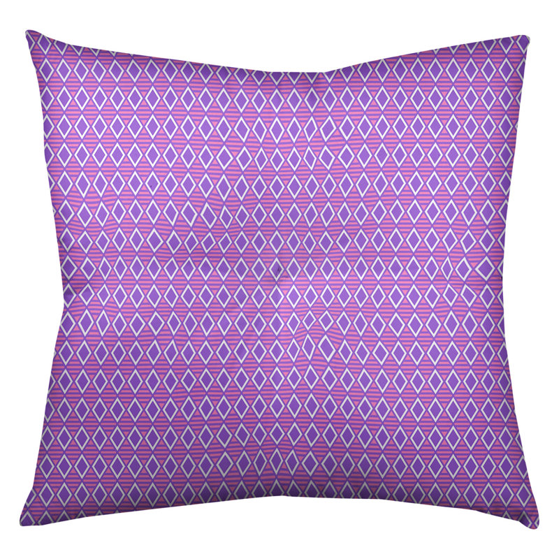 Coussin Katelyn Elizabeth, 26 x 26, Mauve / Rose