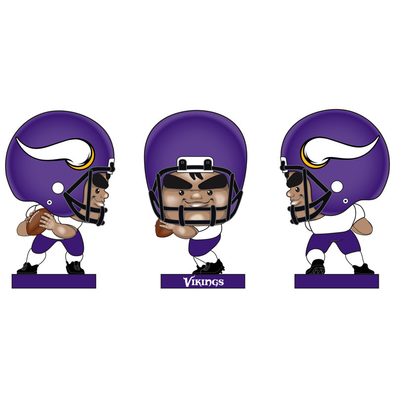 Statue Lil Big Head, joueur, QB, Vikings du Minnesota