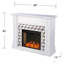 Darvingmore Criss Cross Fireplace with Geometric Tile Mantal