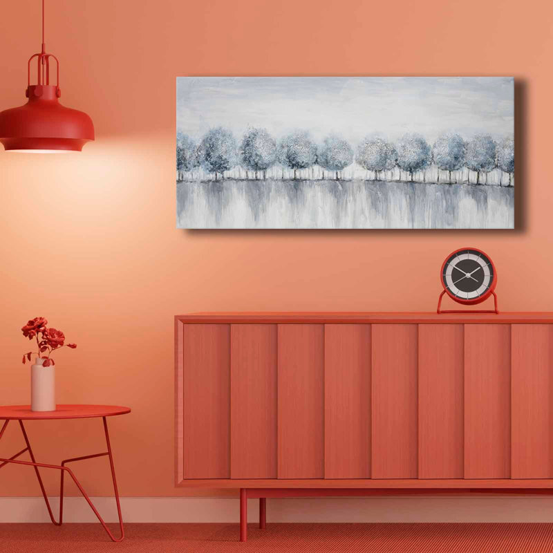 «Blue Winter Reflection», art mural sur toile