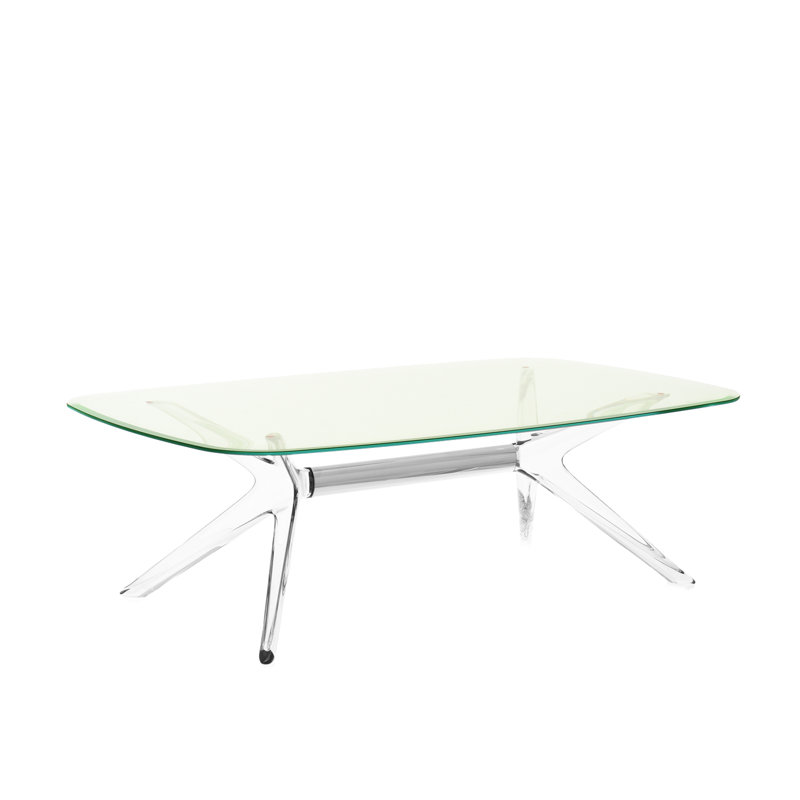 Blast Coffee Table, Crystal-Chrome, Green