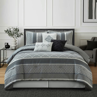Ensemble d'édredon en microfibre 7 pièces Tefia Karr