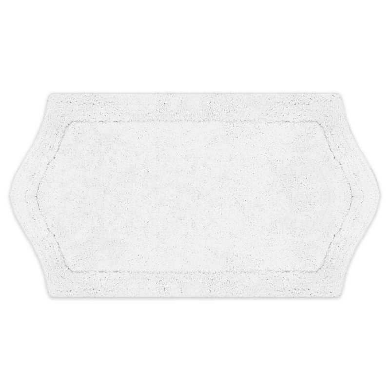 Tapis pour salle de bain Morissette, L 21 po x L 34 po, Blanc