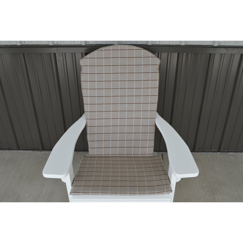 Outdoor 1'' Adirondack Chair Back Cushion, Tan