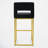 26" Upholstered Counter Barstool With Low Back And Metal Frame Modern Kitchen Island Seating-1386865882