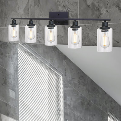 Éclairage de salle de bain à intensité variable 5 lumières Shirk