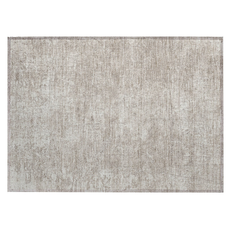Egger Abstract Indoor / Outdoor Rug, Rectangle 1'8" x 2'6"