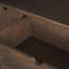 Buffet en bois brun foncé à 2 portes avec 3 tiroirs Vessela