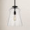 Single Light Glass Steel Dimmable Pendant