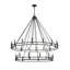 Geiser 28 Light Chandelier in Matte Black