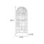 Blanc + vitrines en bois massif Burlywood