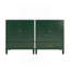 Ensemble de meuble-lavabo 60 po avec lavabo double 60 po, 2 armoires avec porte et 2 tiroirs, vert-1786537656