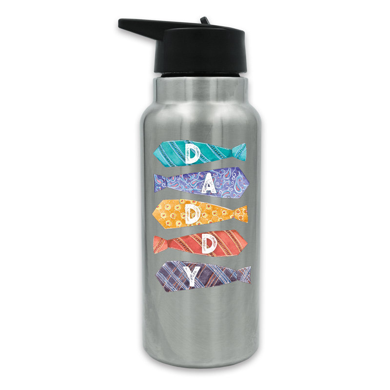 Designs Direct Creative Group 32 oz. Bouteille d'eau en acier inoxydable à double paroi