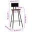 Esmeralda Bar Stools Solid Reclaimed Wood-40508771