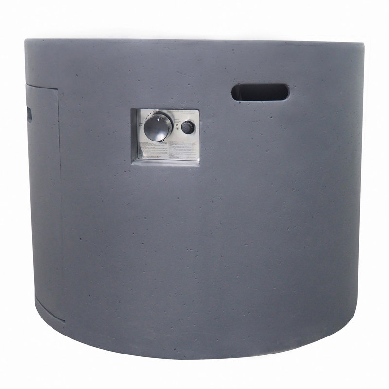 Foyer rond 31 po - 40 000 BTU, Gris foncé