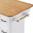 56 Inch Kitchen Island With Rubber Wood Veneer Drop Leaf, Power Outlet, 4 Door Shelves, Embossed Vertical Stripe Rolling Kitchen Cart On 4 Wheels With 6 Deep Drawers For Kitchen, Dining Room-1837776187