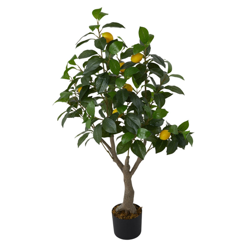 115cm Faux Lemon Plant in Planter