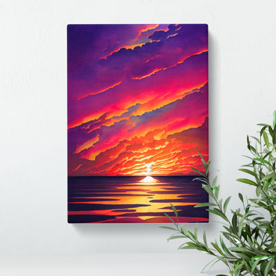 Beauteous Ocean Sunset - Wall Art