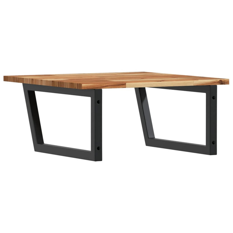 Arnes 60cm Solid Wood Bathroom Vanity Top, Acacia/Black
