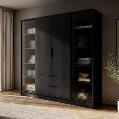 Cayslee 2 Door Manufactured Wood Wardrobe