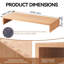 Manufactured Wood Monitor Stand