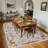 Washable Area Rug, Non-Slip Low Pile Stain Resistance Rug with Peacock and Deer, Animal Carpet for Living Room, Bedroom, Dining Room-386008832-386008839