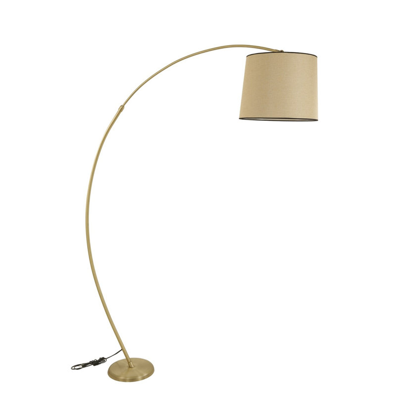 Dayne 185cm Arched Floor Lamp, Gold