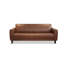 Causeuse-coussin standard en cuir véritable brun-2141909118