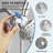 Single-Handle 6-Spray Dual Shower Faucet Set 1.8 GPM With Valve And Filtered Handheld Shower Head In-107288326