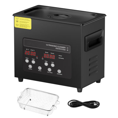 3L Ultra Sonic Cleaner, 120W Digital Ultrasonic Cleaning Machine with Gentle Mode & Upgraded Degassing, 40kHz Ultrasound Cleaner Machine with Heater & Timer for Jewelry, Glasses, Tools Retainer