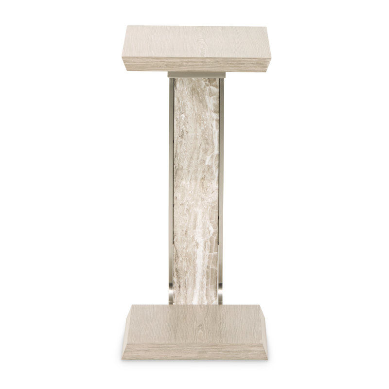 Lotus Bay C-Shaped Accent Table - Sand