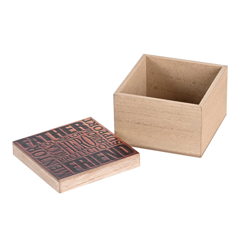 Keepsake Box Names Of Dad MDF 4X4