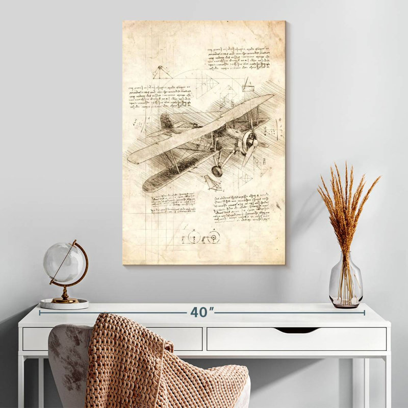 Avion Mehar Biplane, H 30 po x l 20 po