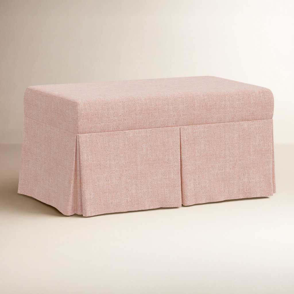 Wyatt Storage Bench, Pink