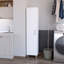 Armoire 1 porte avec 3 porte-balais-797450467